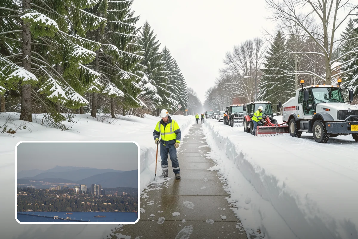Snow Containment in Medina, King County, WA - Keeps snow out of traffic and access areas