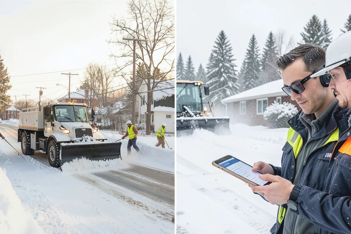 Snow Containment in Medina, King County, WA - Map the site and pick containment zones