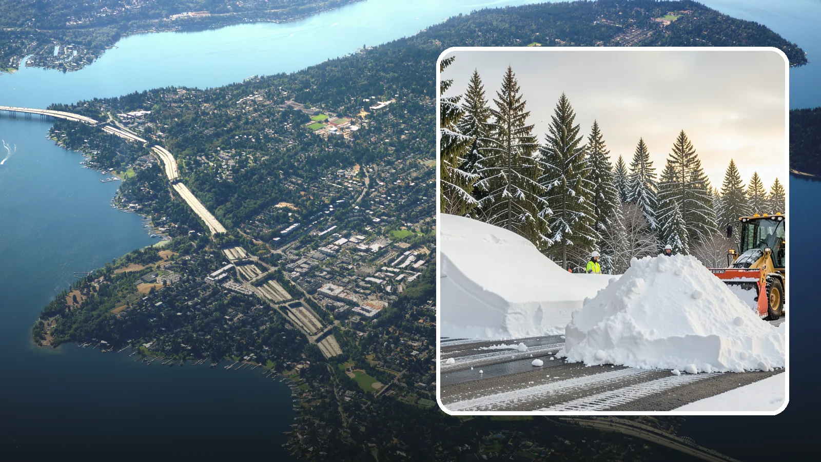 Snow Containment in Mercer Island, King County, WA - We contain snow within designated zones so it stays out of traffic areas and drains where intended.