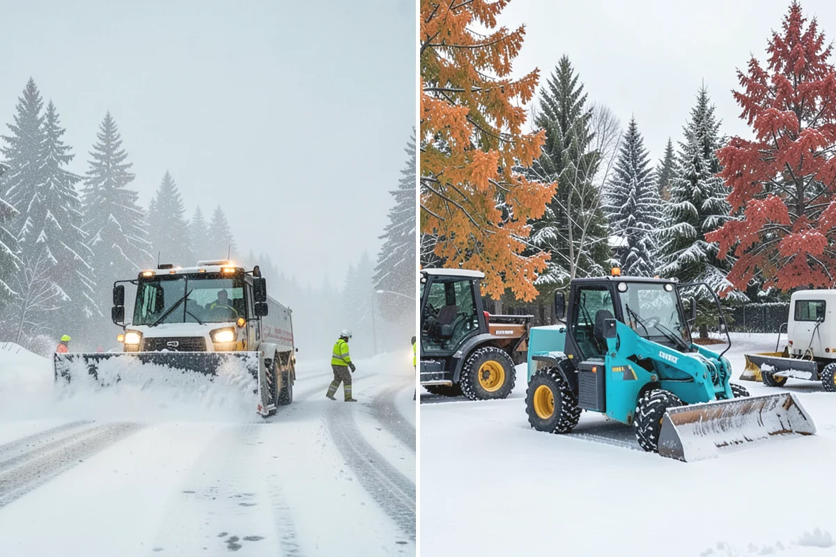 Snow Containment in Mercer Island, King County, WA - Map the site and pick containment zones