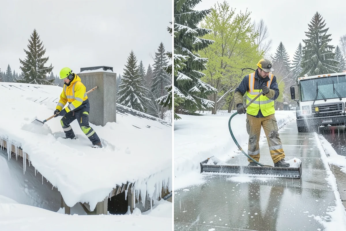 Snow Containment in Mill Creek, Snohomish County, WA - Map the site and pick containment zones
