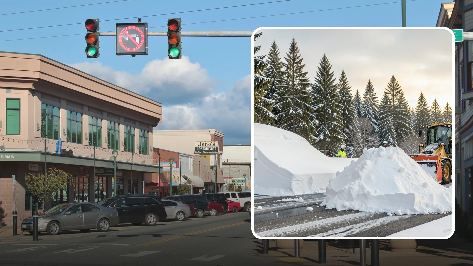 Snow Containment in Monroe, Snohomish County, WA - We contain snow within designated zones so it stays out of traffic areas and drains where intended.