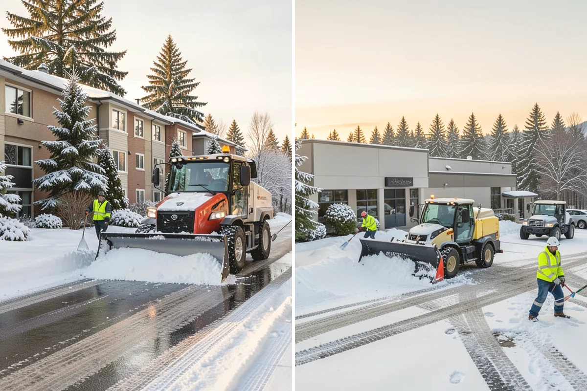 Snow Containment in Monroe, Snohomish County, WA - Map the site and pick containment zones