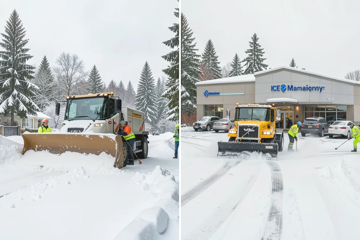 Snow Containment in Mountlake Terrace, Snohomish County, WA - Map the site and pick containment zones