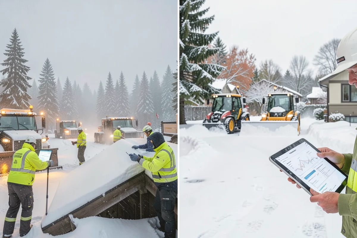 Snow Containment in Mukilteo, Snohomish County, WA - Map the site and pick containment zones