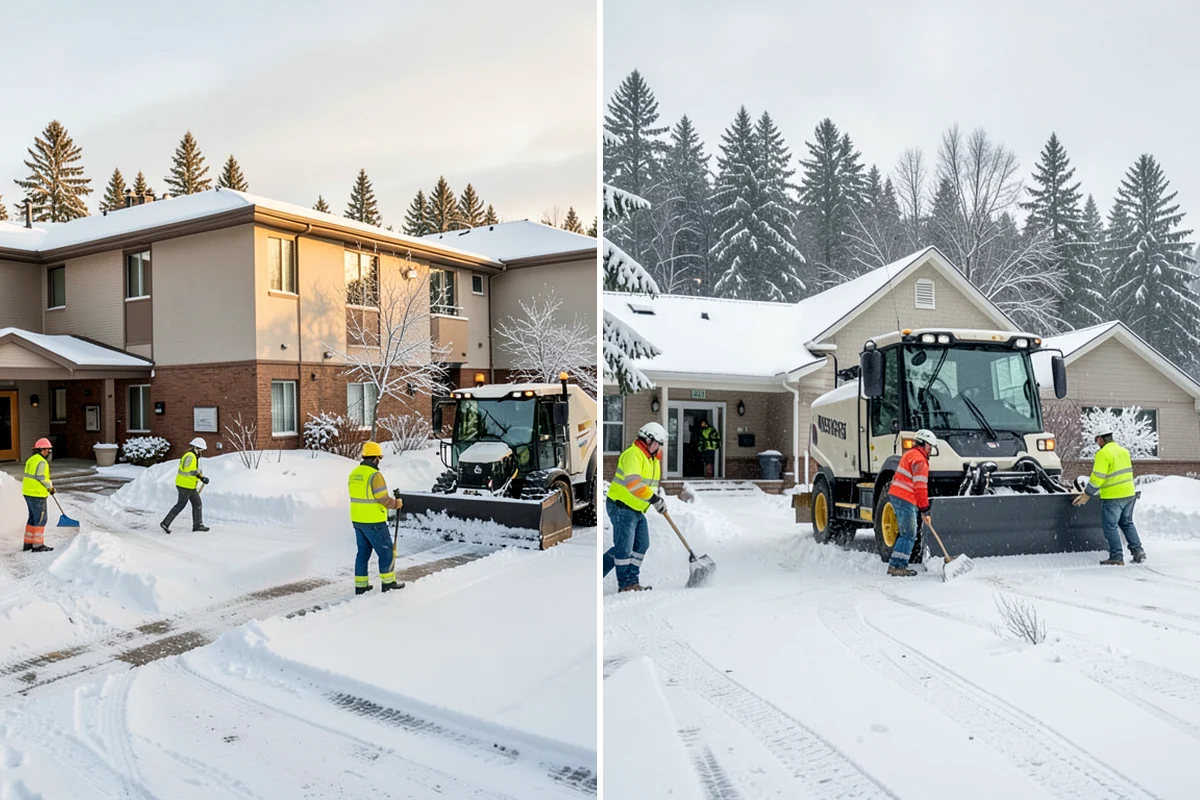 Snow Containment in Normandy Park, King County, WA - Map the site and pick containment zones