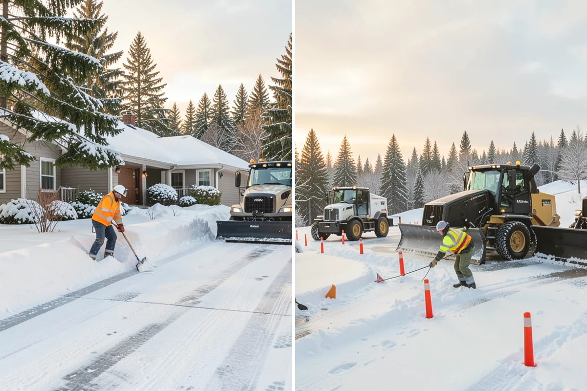 Snow Containment in North Bend, King County, WA - Map the site and pick containment zones