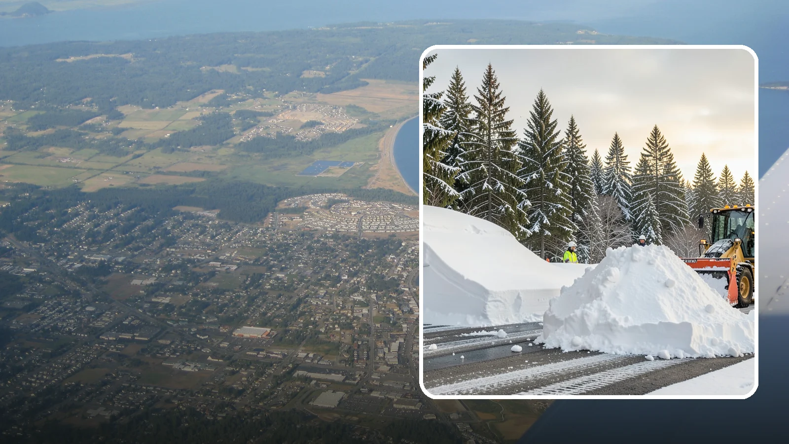 Snow Containment in Oak Harbor, Island County, WA - We contain snow within designated zones so it stays out of traffic areas and drains where intended.