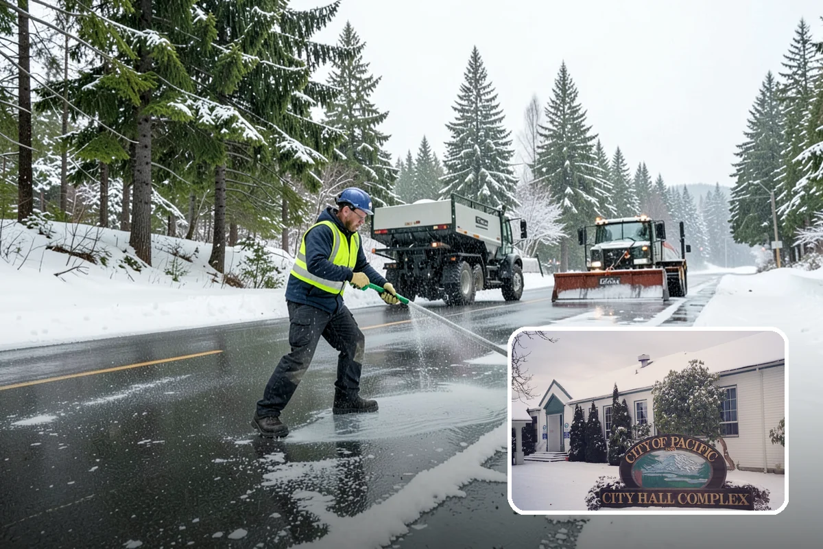 Snow Containment in Pacific, King County, WA - Keeps snow out of traffic and access areas