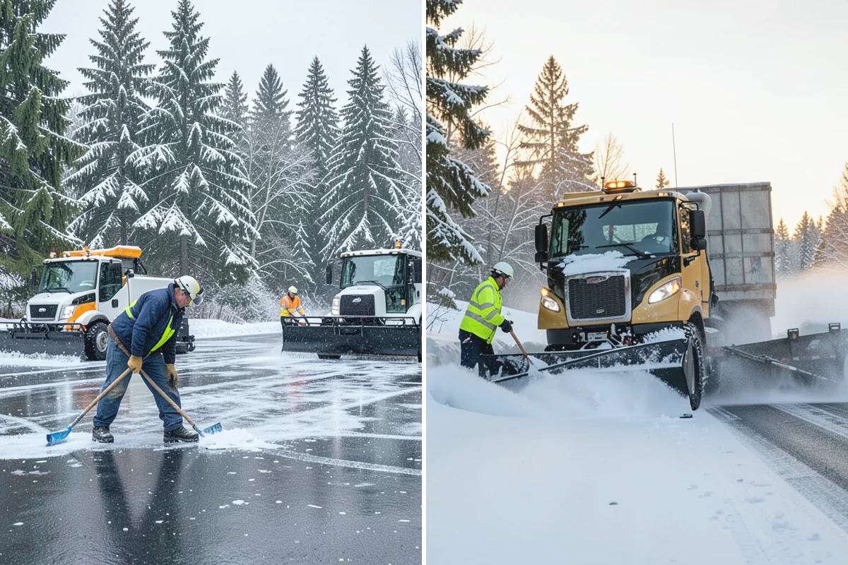Snow Containment in Redmond, King County, WA - Map the site and pick containment zones