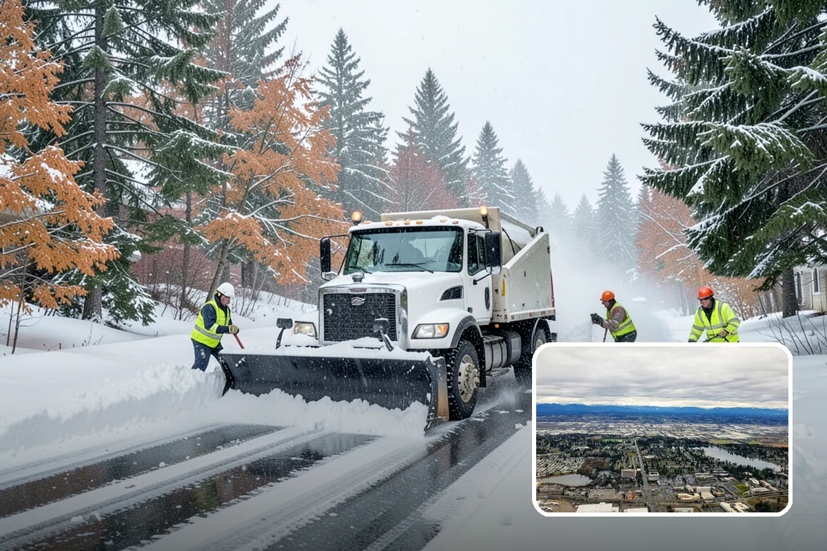 Snow Containment in SeaTac, King County, WA - Keeps snow out of traffic and access areas