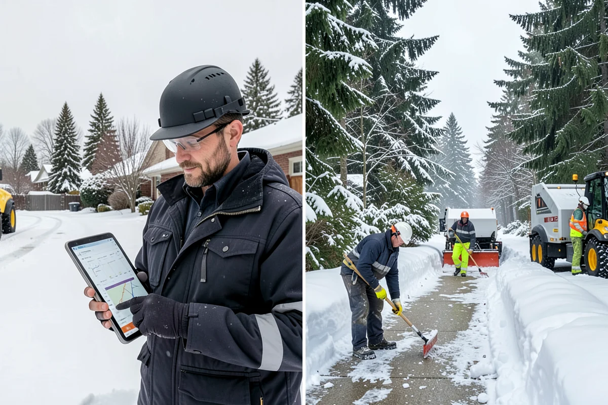 Snow Containment in SeaTac, King County, WA - Map the site and pick containment zones