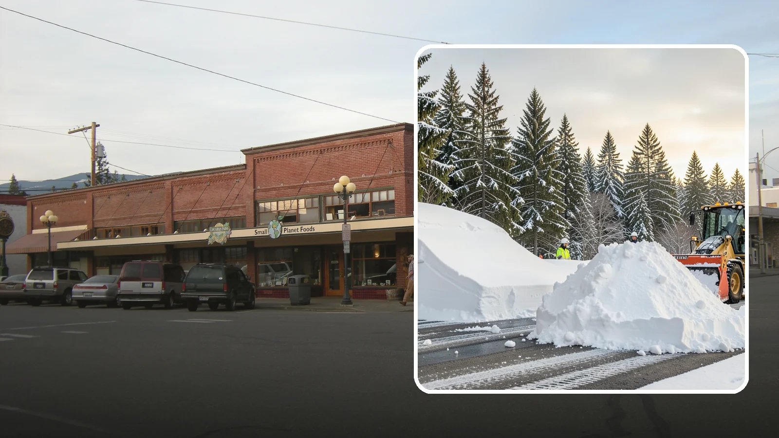 Snow Containment in Sedro-Woolley, Skagit County, WA - We contain snow within designated zones so it stays out of traffic areas and drains where intended.
