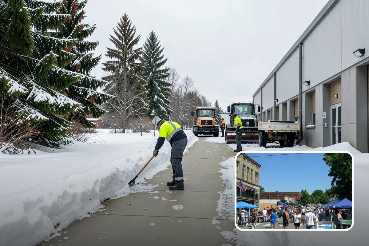 Snow Containment in Snohomish, Snohomish County, WA - Keeps snow out of traffic and access areas