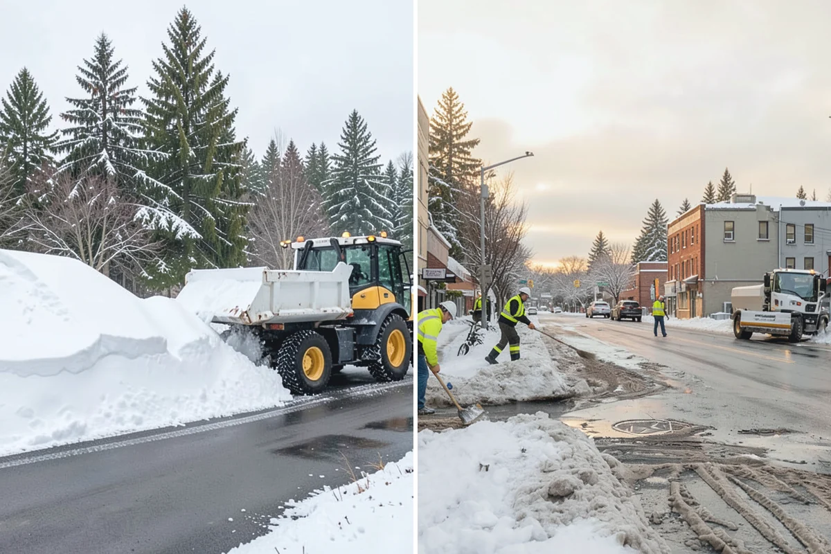 Snow Containment in South Prairie, Pierce County, WA - Map the site and pick containment zones