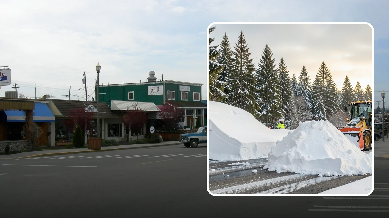 Snow Containment in Stanwood, Snohomish County, WA - We contain snow within designated zones so it stays out of traffic areas and drains where intended.