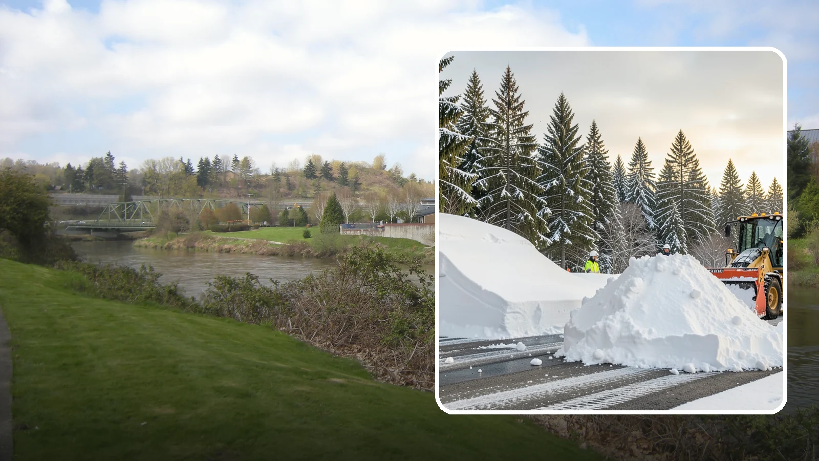 Snow Containment in Tukwila, King County, WA - We contain snow within designated zones so it stays out of traffic areas and drains where intended.