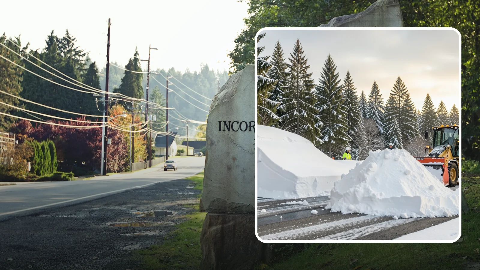 Snow Containment in Wilkeson, Pierce County, WA - We contain snow within designated zones so it stays out of traffic areas and drains where intended.