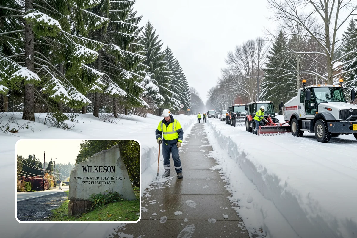 Snow Containment in Wilkeson, Pierce County, WA - Keeps snow out of traffic and access areas