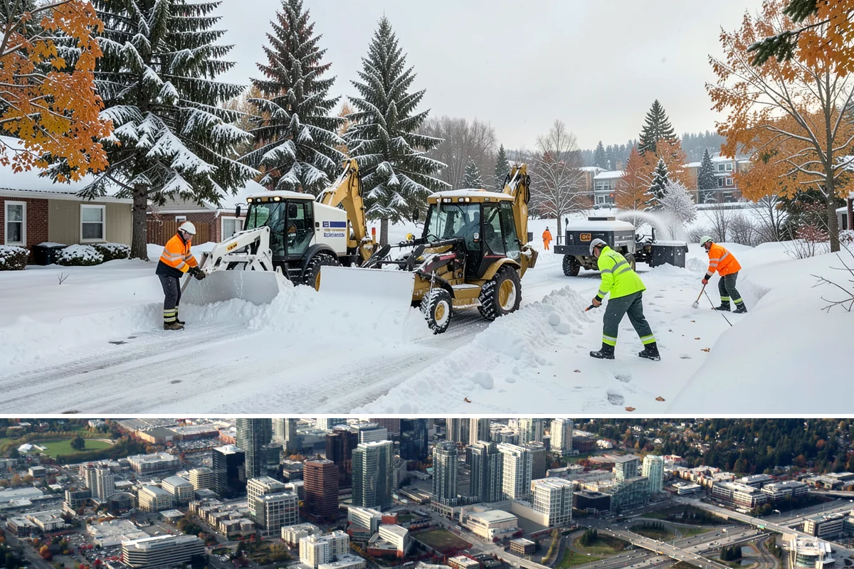 Snow Disposal in Bellevue, King County, WA - Snow disposal is needed whenever removed snow must leave a property, particularly late in a season of heavy repeated accumulation.