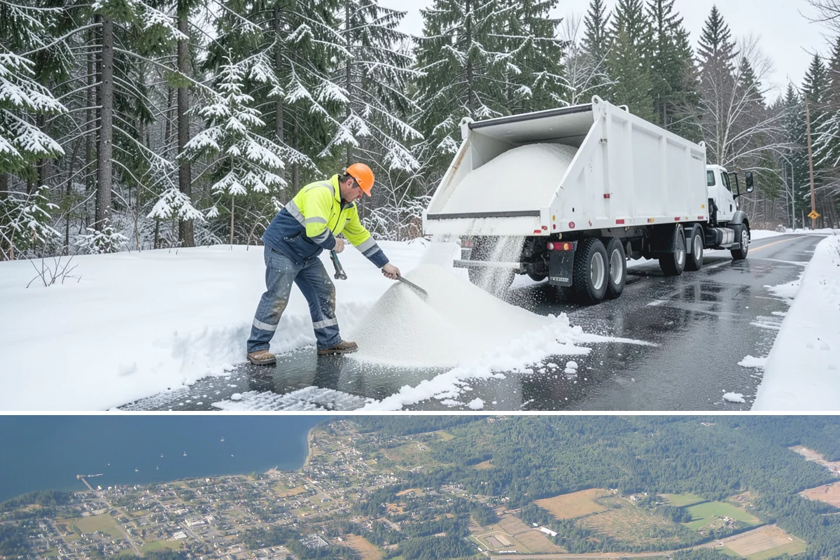 Snow Disposal in Coupeville, Island County, WA - Snow disposal is needed whenever removed snow must leave a property, particularly late in a season of heavy repeated accumulation.