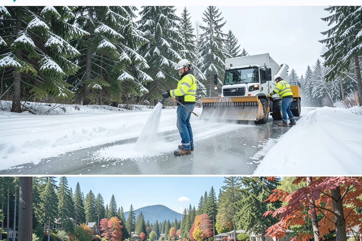 Snow Disposal in Covington, King County, WA - Snow disposal is needed whenever removed snow must leave a property, particularly late in a season of heavy repeated accumulation.