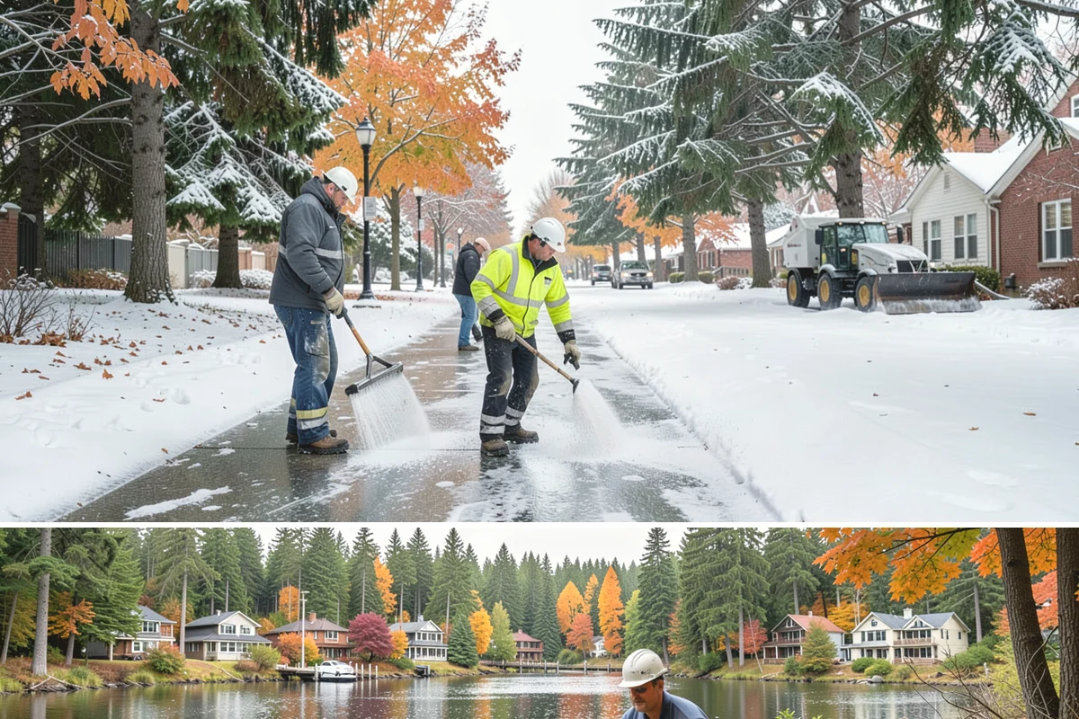 Snow Disposal in La Conner, Skagit County, WA - Snow disposal is needed whenever removed snow must leave a property, particularly late in a season of heavy repeated accumulation.