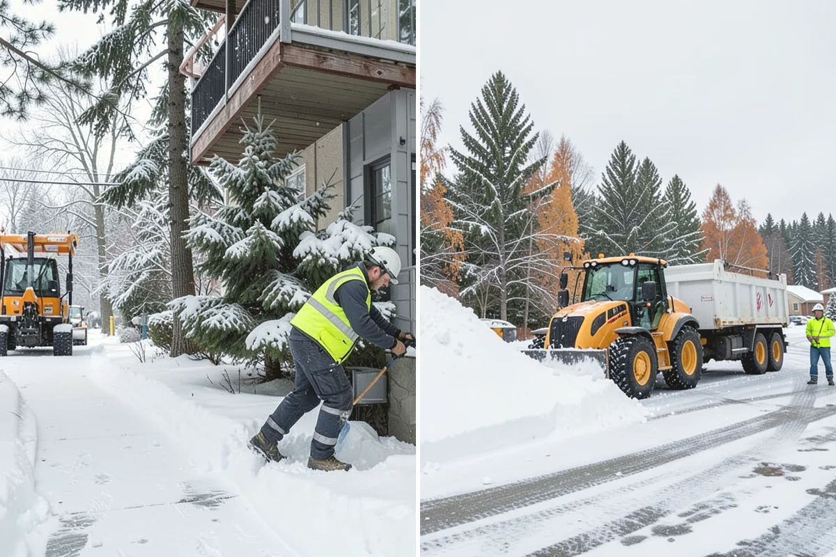 Snow Disposal in Mill Creek, Snohomish County, WA - Collect and load the snow for removal