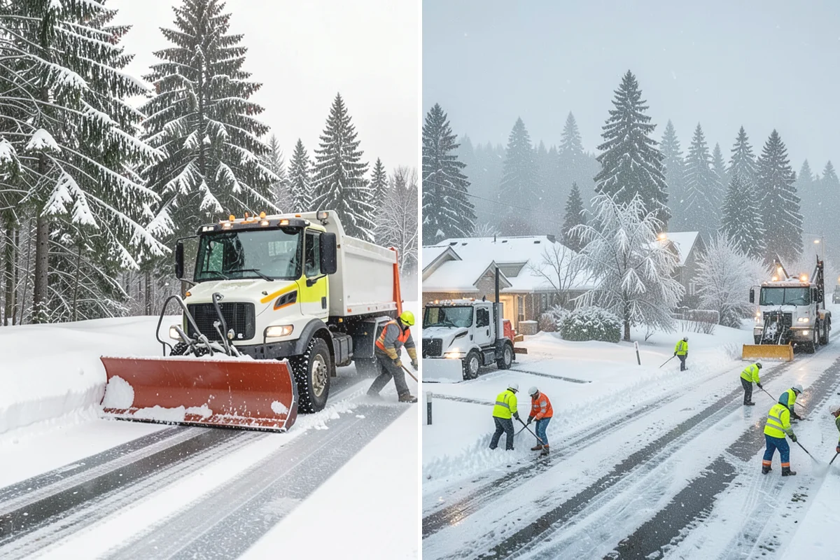 Snow Disposal in North Bend, King County, WA - Collect and load the snow for removal