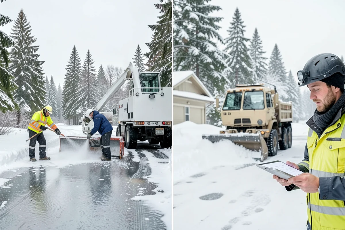 Snow Disposal in SeaTac, King County, WA - Collect and load the snow for removal