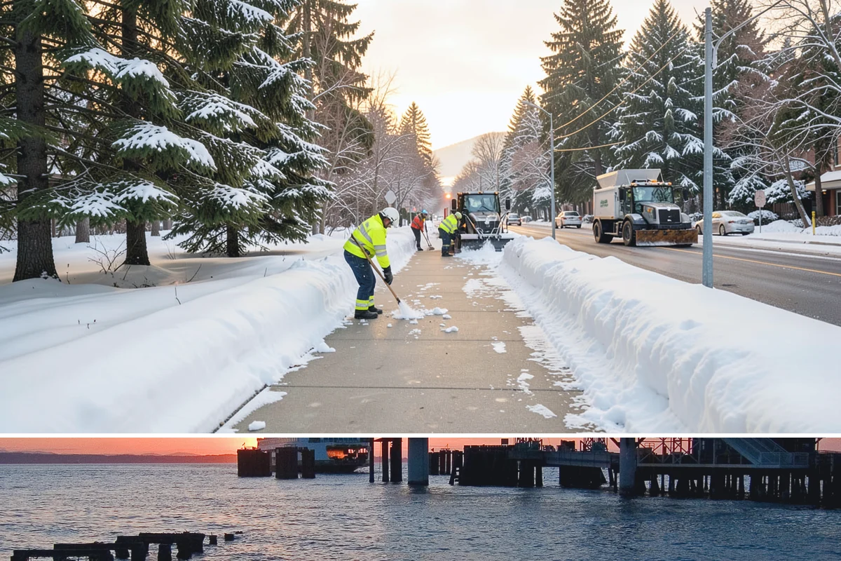 Snow Documentation in Edmonds, Snohomish County, WA - Captured for every snow event across the full winter season.