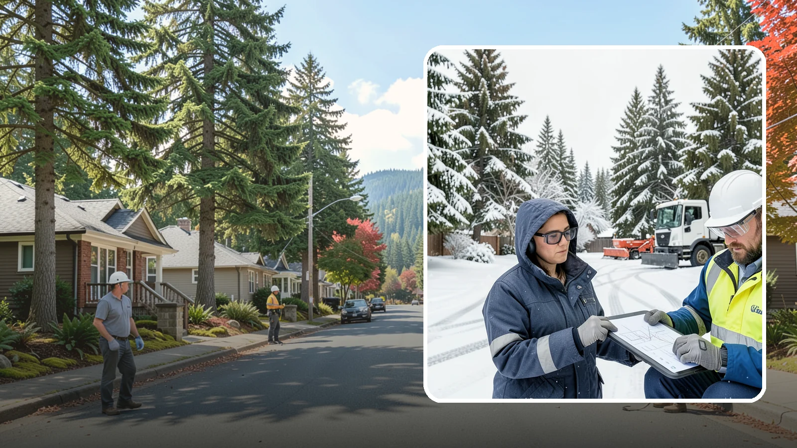 Snow Documentation in Hunts Point, King County, WA - We document every snow event and service on your Western Washington property to create a defensible winter record.