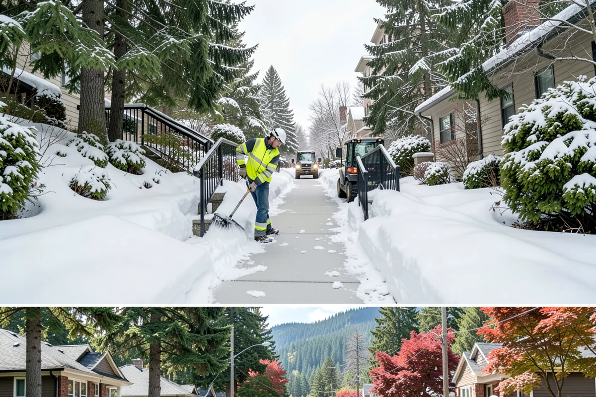 Snow Documentation in Hunts Point, King County, WA - Captured for every snow event across the full winter season.