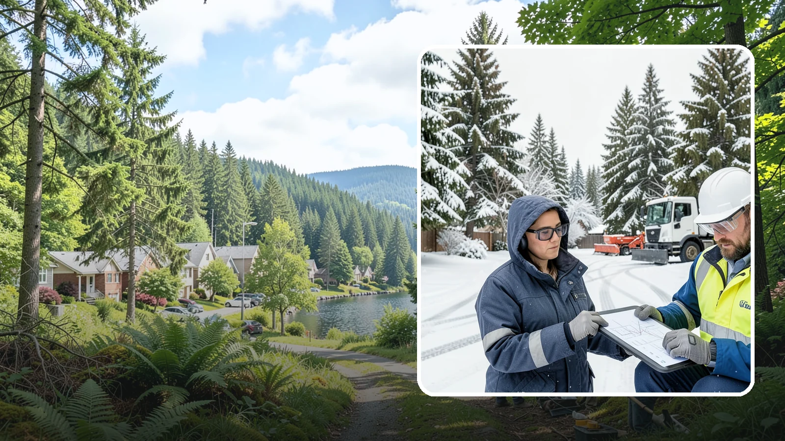 Snow Documentation in Lake Forest Park, King County, WA - We document every snow event and service on your Western Washington property to create a defensible winter record.