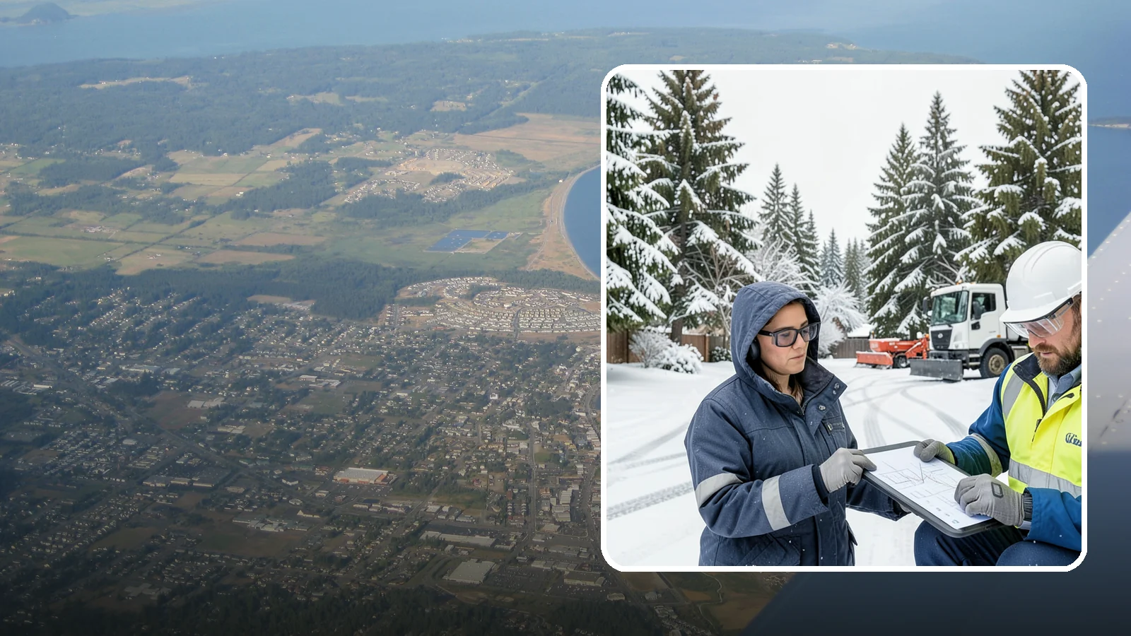 Snow Documentation in Oak Harbor, Island County, WA - We document every snow event and service on your Western Washington property to create a defensible winter record.