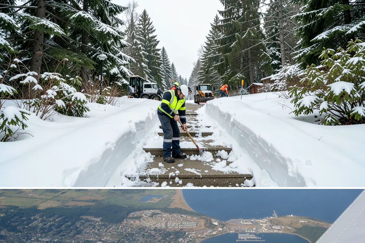 Snow Documentation in Oak Harbor, Island County, WA - Captured for every snow event across the full winter season.