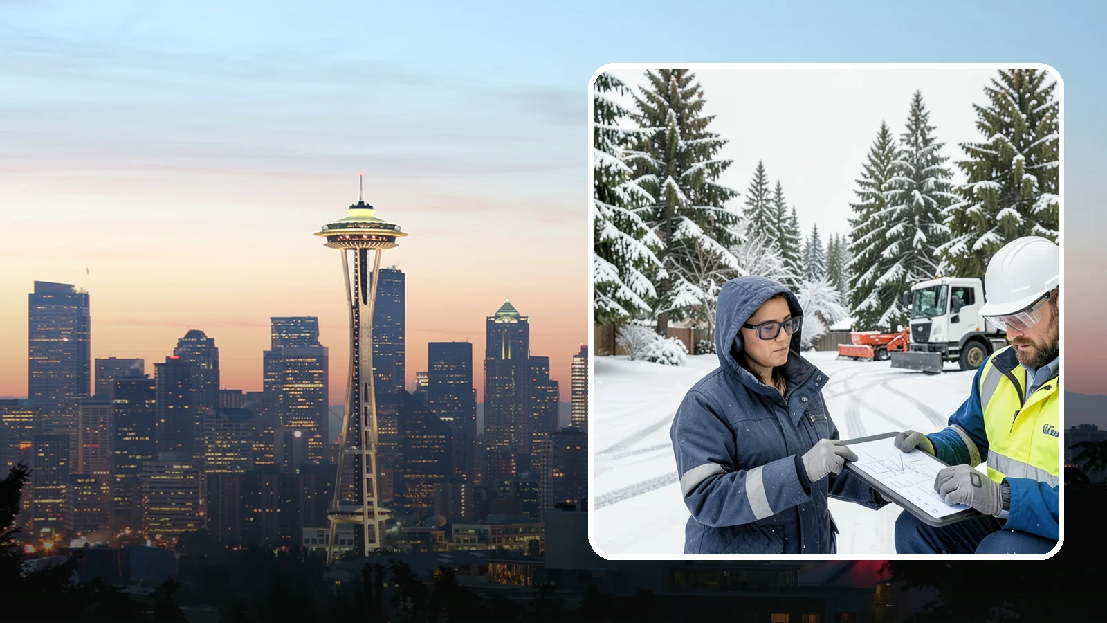 Snow Documentation in Seattle, King County, WA - We document every snow event and service on your Western Washington property to create a defensible winter record.