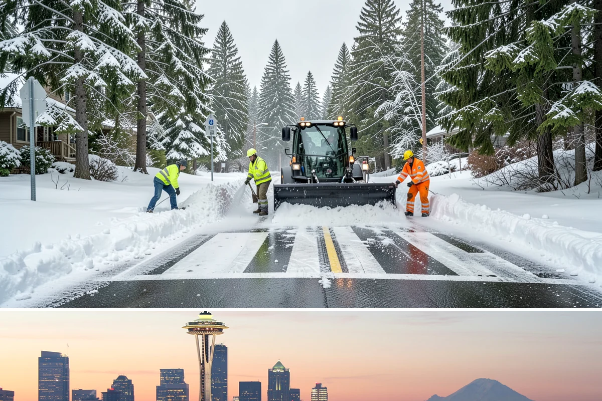 Snow Documentation in Seattle, King County, WA - Captured for every snow event across the full winter season.