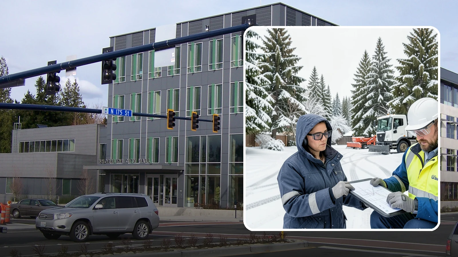 Snow Documentation in Shoreline, King County, WA - We document every snow event and service on your Western Washington property to create a defensible winter record.