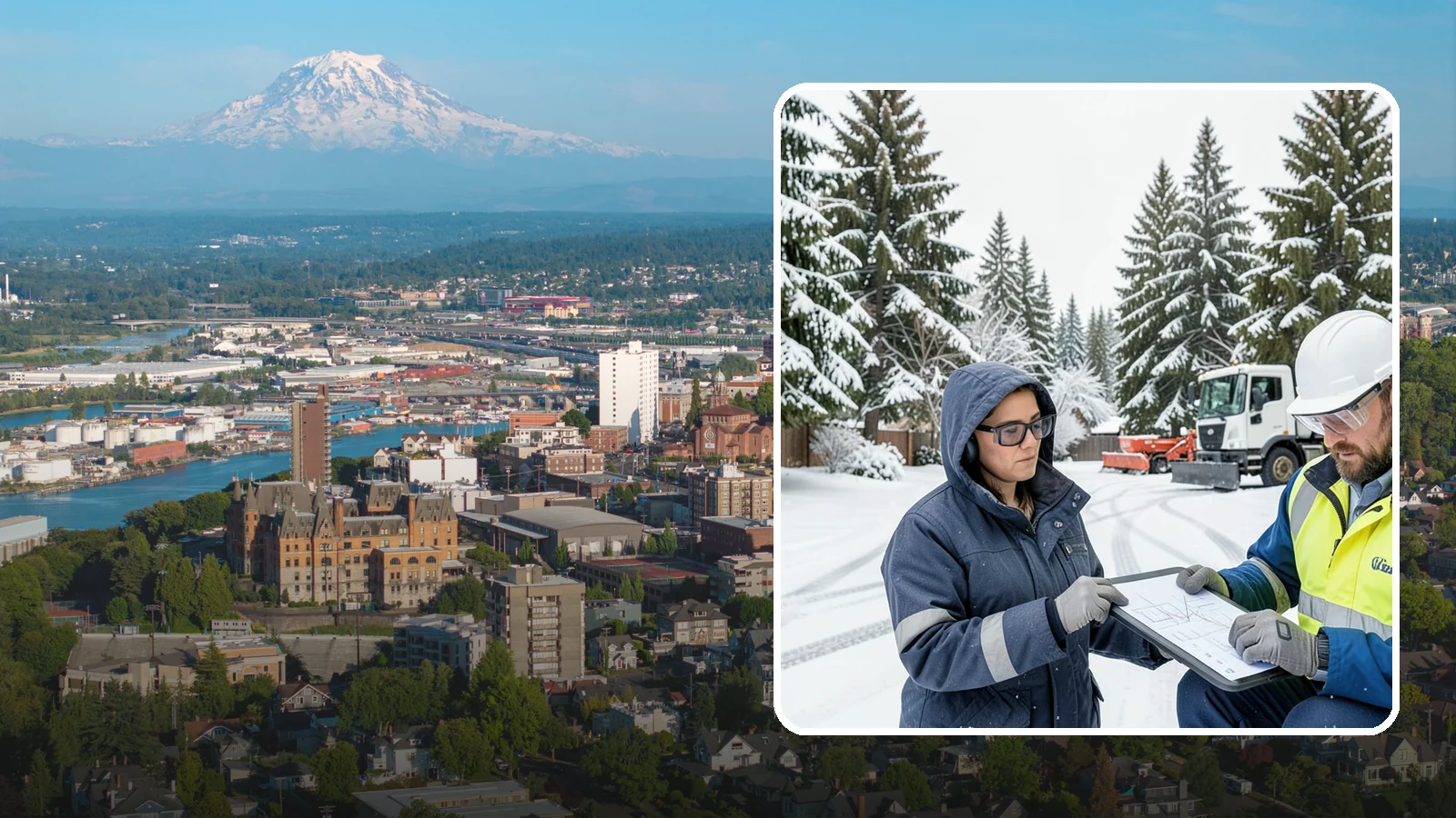 Snow Documentation in Tacoma, Pierce County, WA - We document every snow event and service on your Western Washington property to create a defensible winter record.