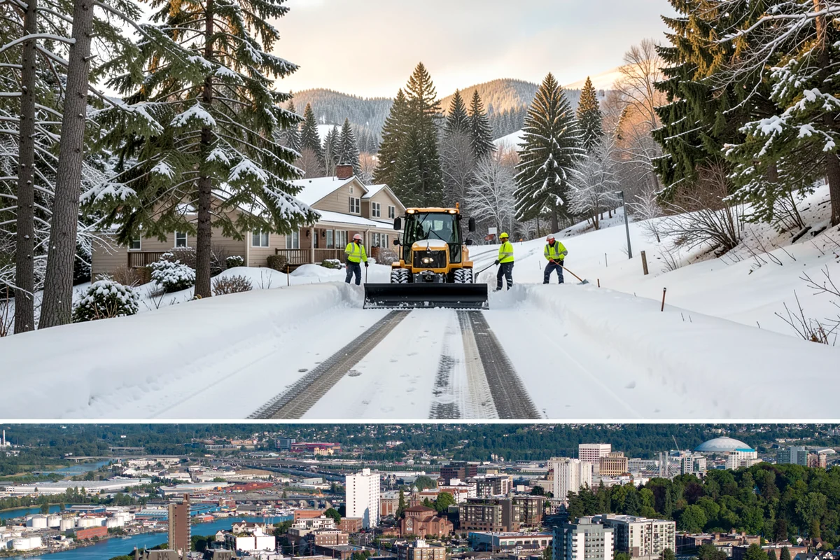 Snow Documentation in Tacoma, Pierce County, WA - Captured for every snow event across the full winter season.