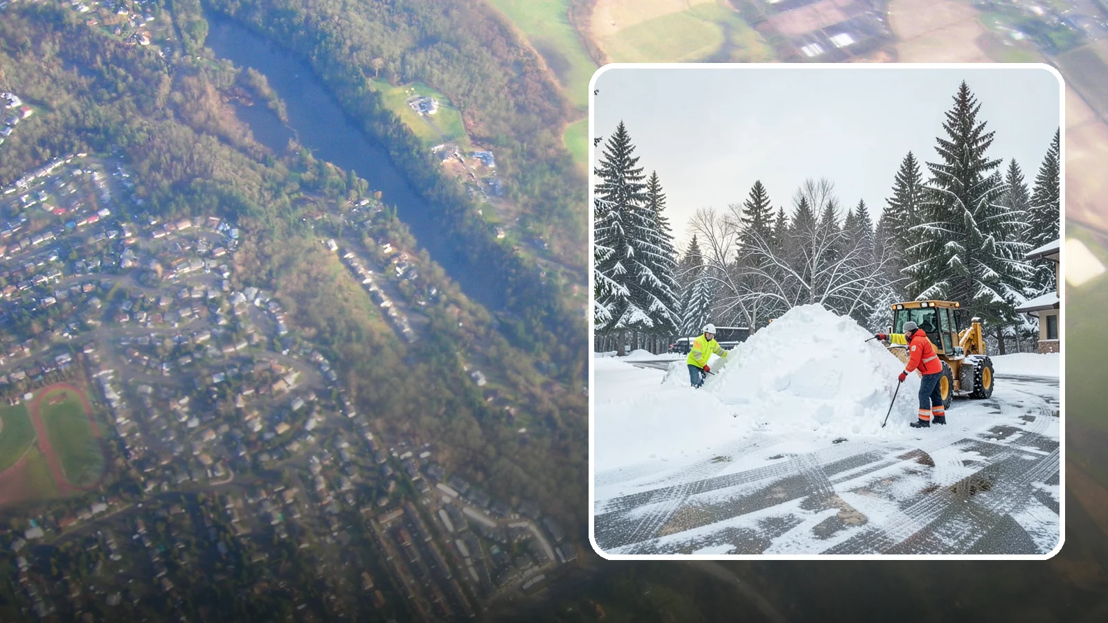 Snow Drift Removal in Algona, King County, WA - We clear the deep drifts that wind piles against your buildings, gates, and driveways during a storm.