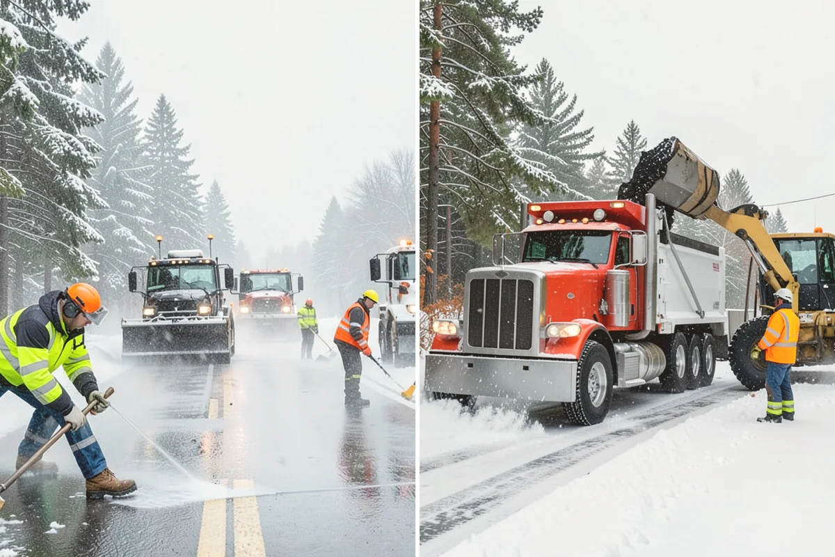Snow Drift Removal in Algona, King County, WA - Identify drift zones along walls, fences, and entries