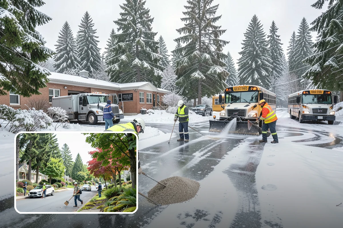 Snow Drift Removal in Beaux Arts Village, King County, WA - Targeted clearing of wind-built drifts