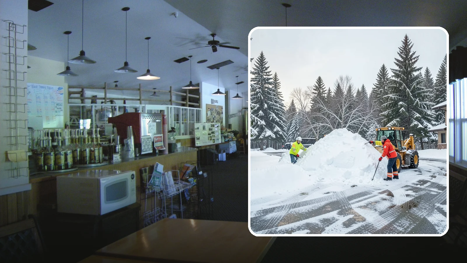 Snow Drift Removal in Black Diamond, King County, WA - We clear the deep drifts that wind piles against your buildings, gates, and driveways during a storm.