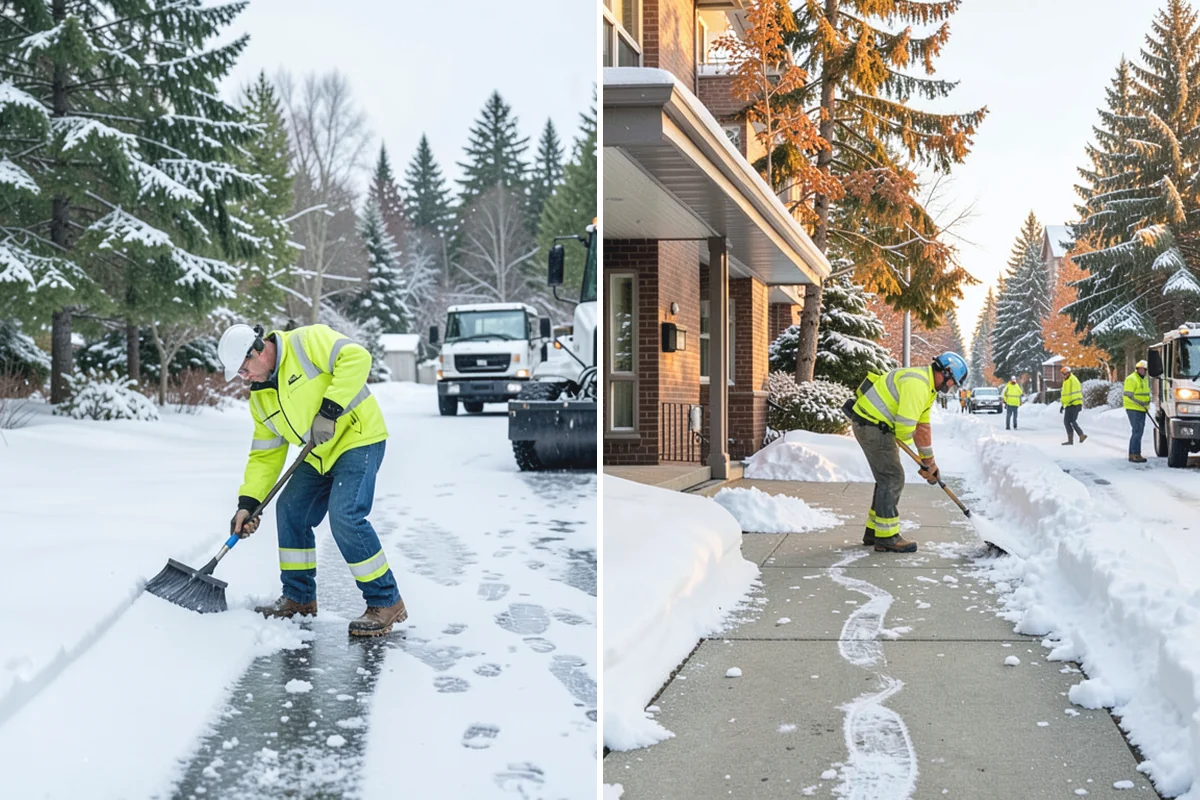 Snow Drift Removal in Bonney Lake, Pierce County, WA - Identify drift zones along walls, fences, and entries