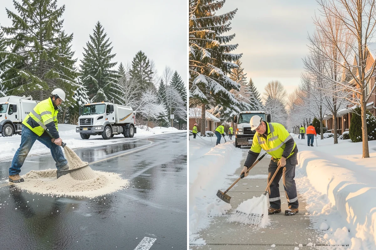 Snow Drift Removal in Bothell, King County, WA - Identify drift zones along walls, fences, and entries