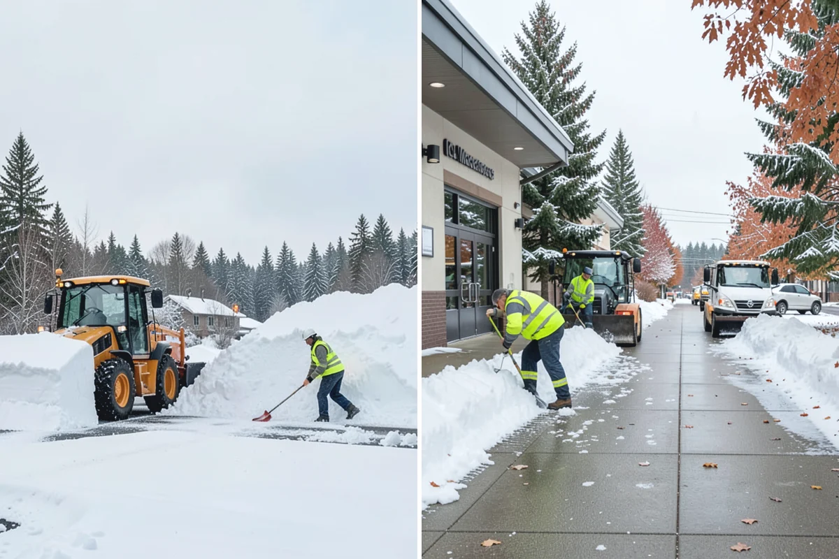 Snow Drift Removal in Buckley, Pierce County, WA - Identify drift zones along walls, fences, and entries