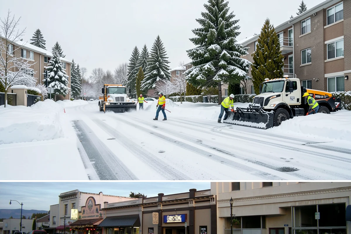 Snow Drift Removal in Burlington, Skagit County, WA - Drifting is worst during windy cold snaps, most common from December through February.
