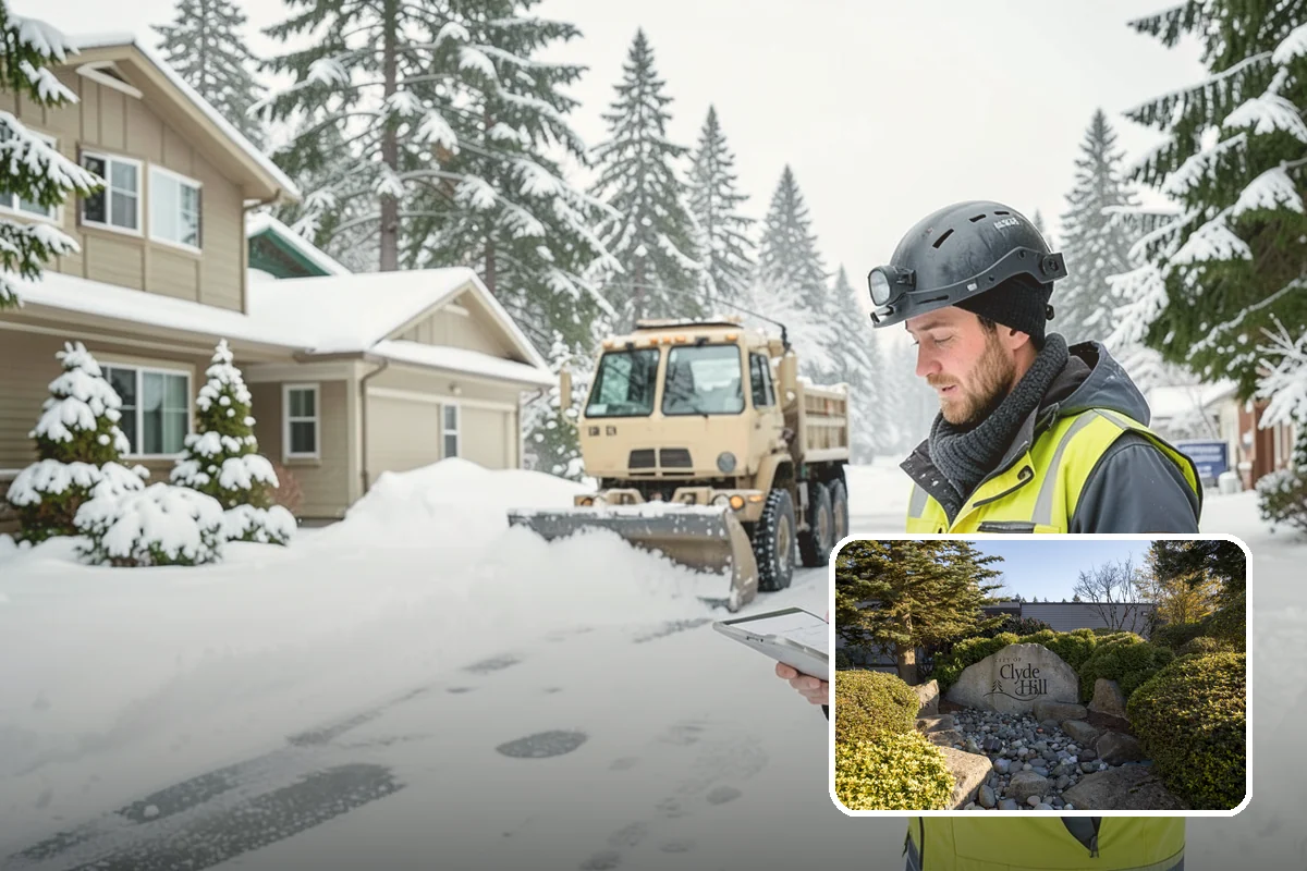 Snow Drift Removal in Clyde Hill, King County, WA - Targeted clearing of wind-built drifts